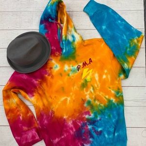 Heavyweight Tie dye PMA ATTITUDE hoody.